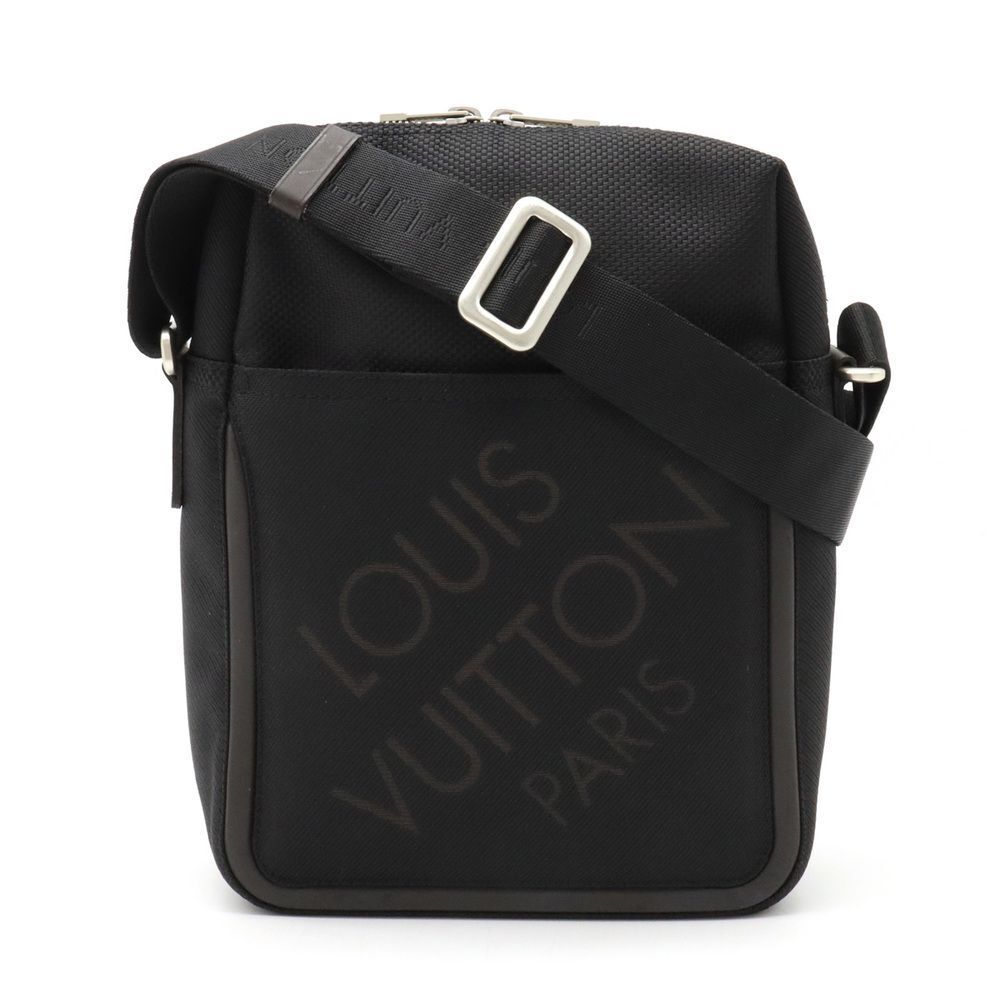 Louis Vuitton Damier jean Citadine Shoulder Bag Noir Black
